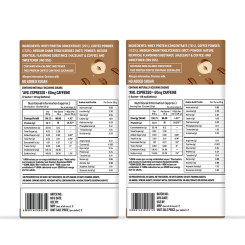 Sleepy Owl Coffee Hazelnut Protein Cold Coffee Powder Pack of 2