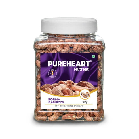 Pureheart Borma Cashews/Skin Unpeeled Cashews Natural Whole Cashews