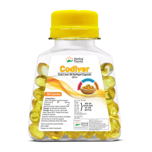 Healing Pharma Codiver Cod Liver Capsules