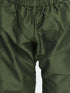 JBN CREATION Boys' Dark Green Cotton Silk Blend Kurta, Nehru Jacket and Pyjama Set