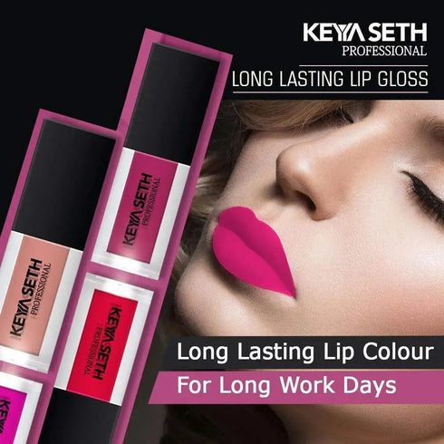 Keya Seth Aromatherapy Bright Fuchsia Shade Long Lasting Lipgloss - 03