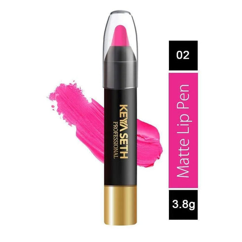Keya Seth Aromatherapy Bright Fuchsia Shade Matte Lip Pen - 02