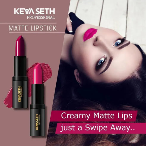 Keya Seth Aromatherapy Bright Fuchsia Shade Matte Lipstick - 02
