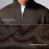 XYXX Pulse French Terry Cotton Blend Half Zip Pullover Malt Brown