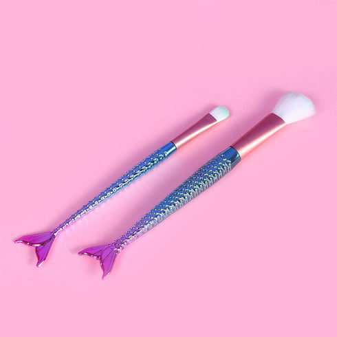 Whimsy Beauty Mermaid Makeup Brushes - Set of 2