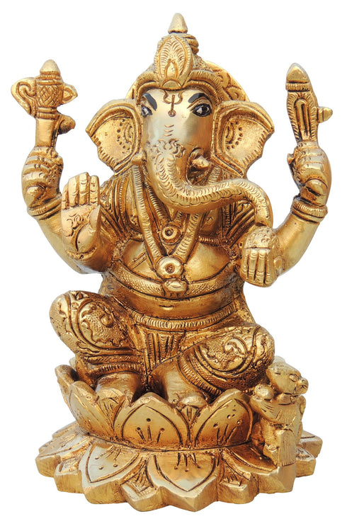 Brass Ganesh Ji Statue 1.48kg