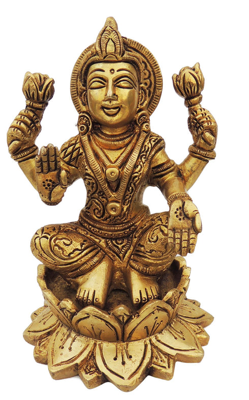 Brass Laxmi Ji Statue 1.34kg