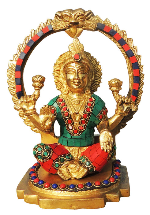 Brass Laxmi Ji Statue 2.47kg