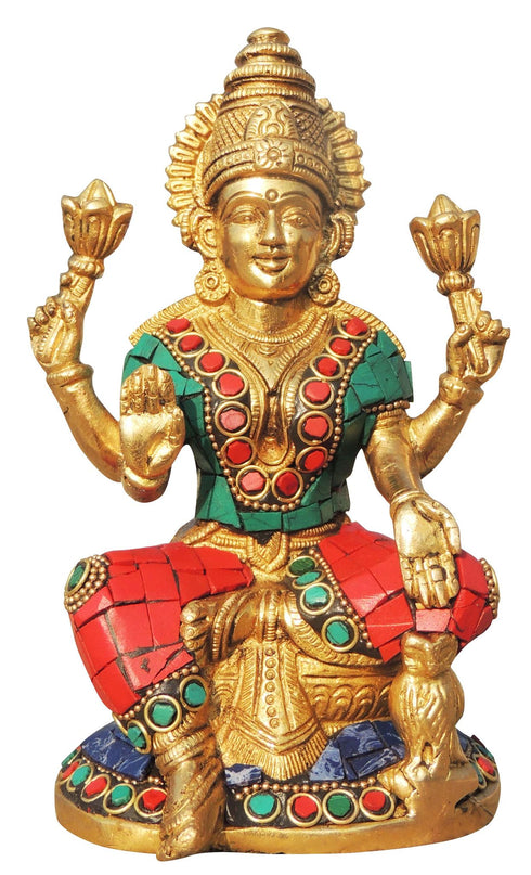 Brass Laxmi Ji Statue 1.5kg