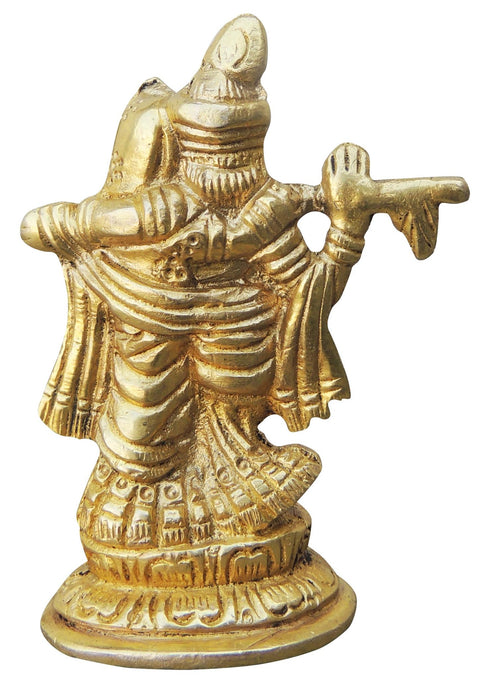 Brass Radha Krishna God Idol Statue 0.17kg
