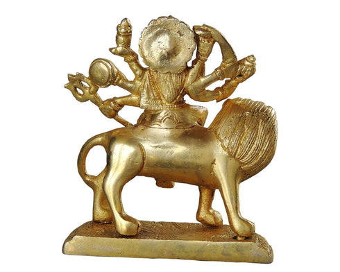 Brass Goddess Durga Superfine Idol 0.995kg