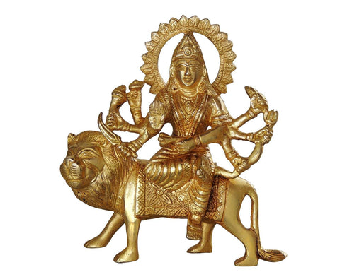 Brass Goddess Durga Superfine Idol 1.03kg