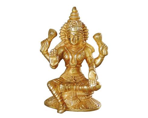 Goddess Brass Laxmi idol 0.68kg