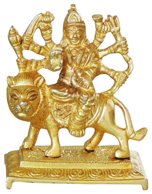 Brass Durga Ji Idol Statue 0.38kg