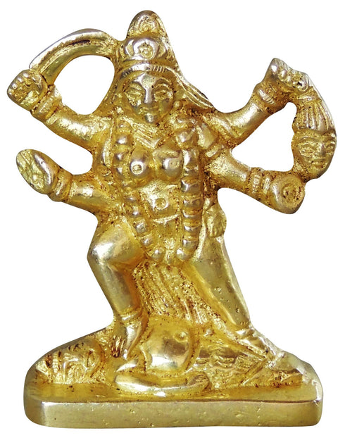Brass Kali Maa God Idol Statue 0.145kg