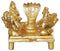 Brass Shivling with Shiv Family Statue 0.25kg
