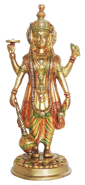 Brass Vishnu Ji God Idol Statue 2.6kg