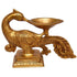 Brass Peacock Diya Oil Lamp 1 Wick 0.81kg