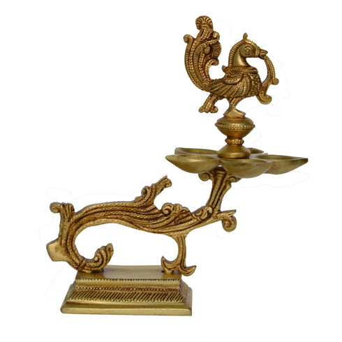 Brass Murga Oil Lamp 5 Wicks 0.92kg
