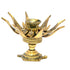 Brass Flower Candle Holder On Tortoise 0.29kg