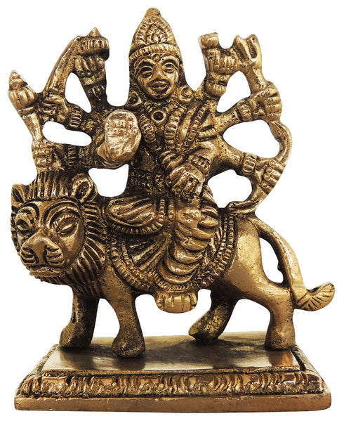 Brass Durga Ji Idol Statue 0.46kg