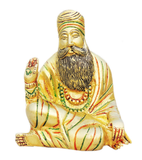 Brass Guru Nanak Dev Ji Statue 1.45kg