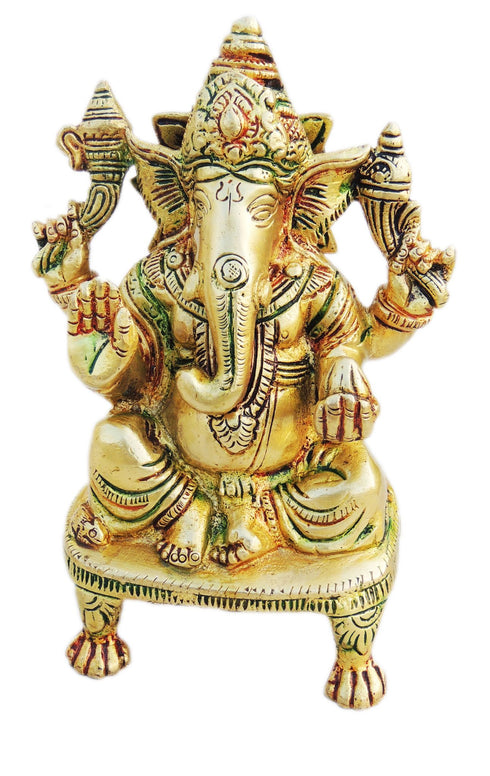 Brass Ganesh Ji Statue 0.9kg