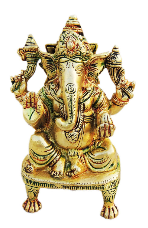 Brass Ganesh Ji Statue 0.9kg