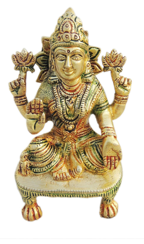 Brass Laxmi Goddess idol Statue 0.76kg
