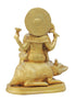 Brass Ganesh Statue Sitting On Rat 1.86kg