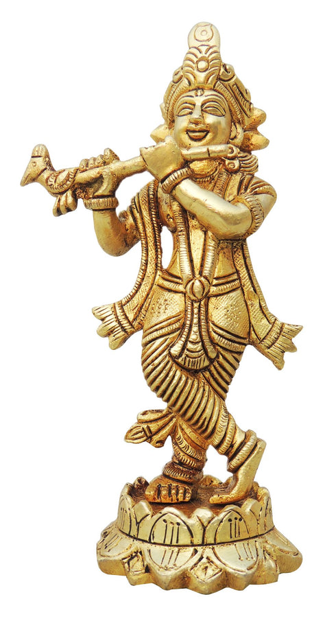 Brass Krishna Ji Statue 0.48kg