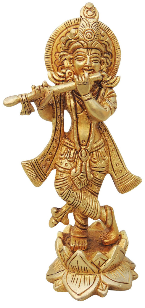Brass Krishna Ji Statue 0.86kg
