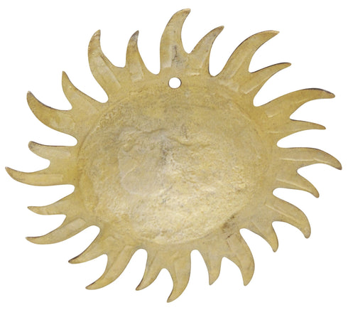 Brass Wall Hanging Sun Antique Statue 0.56kg