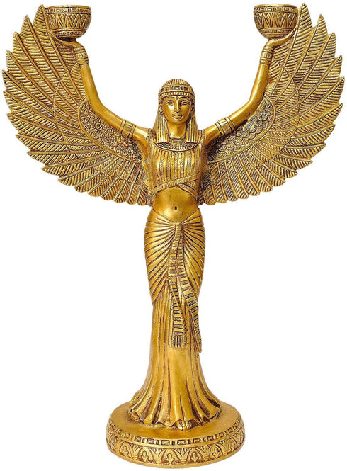 Brass Egyptian Mummy Candle Holder 1.82kg