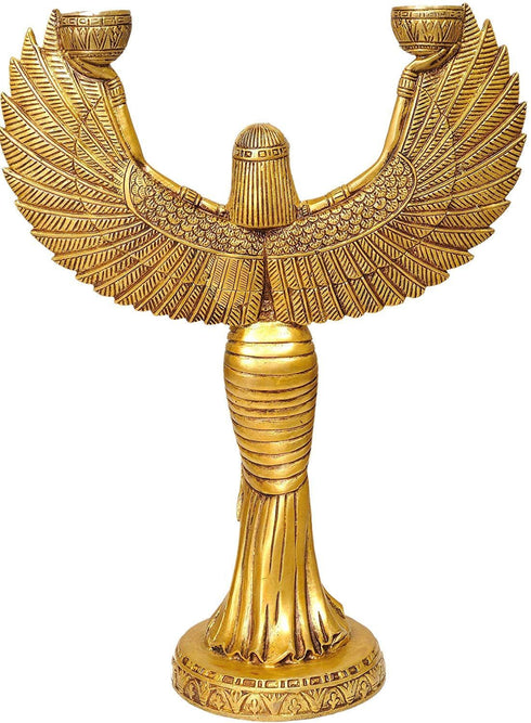 Brass Egyptian Mummy Candle Holder 1.82kg