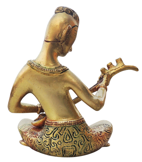 Brass Man With Muscial Instrument 1.2kg
