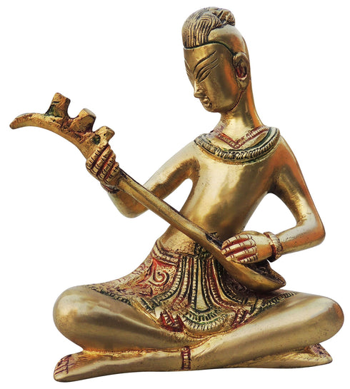 Brass Man With Muscial Instrument 1.2kg