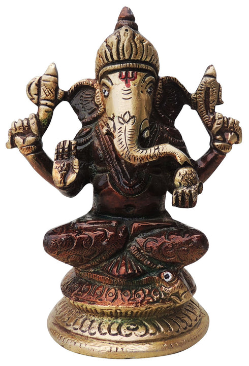 Brass Ganesh Ji Statue 0.6kg