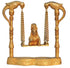 Brass Laddu Gopal Jhula Statue 1.4kg