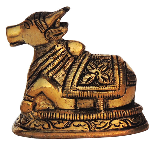 Brass Nandi Medium Statue 0.25kg