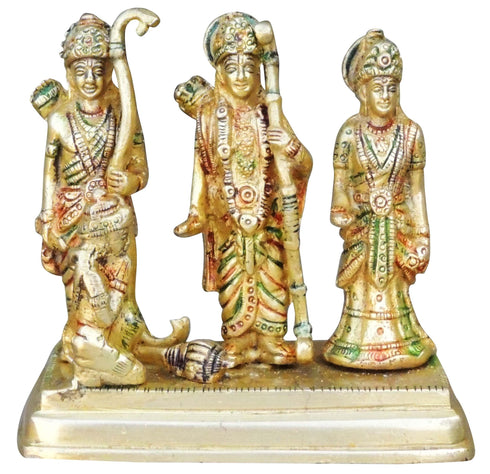 Brass Ram Darbar God Idol Statue 1.24kg