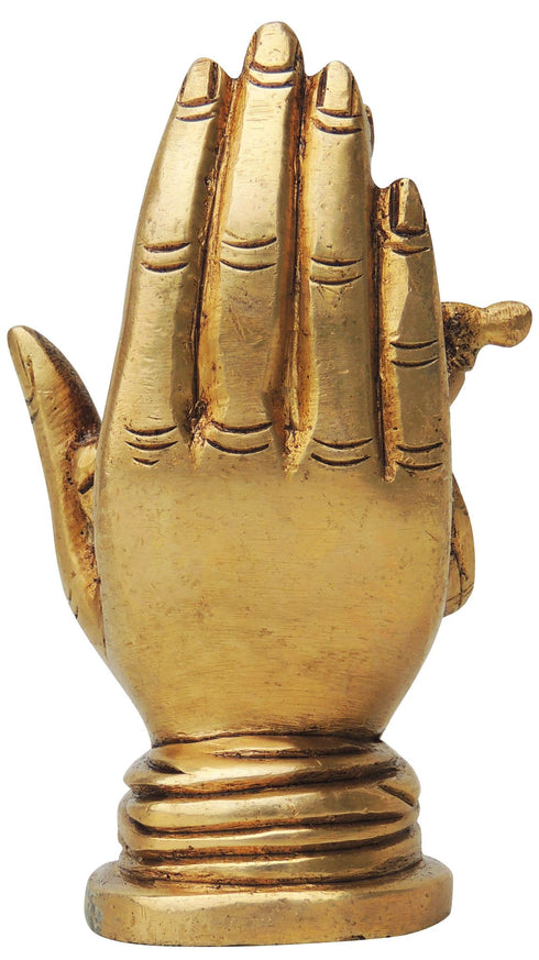 Brass Radha Krishna Statue On Hand 0.5kg