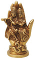 Brass Radha Krishna Statue On Hand 0.5kg