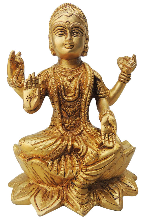 Brass Laxmi Ji Statue 1.6kg