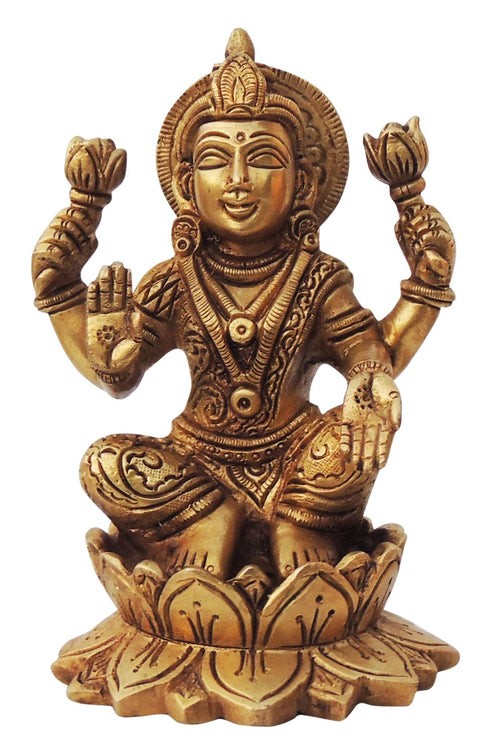 Brass Laxmi Statue 1.34kg