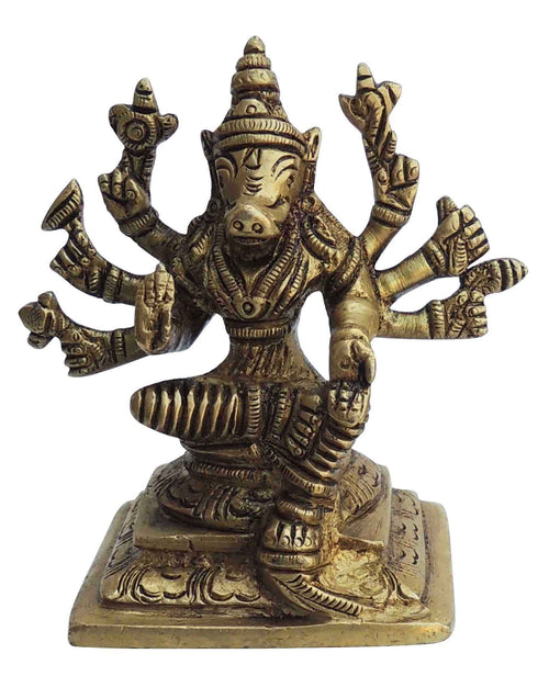 Brass Varha Avatar Idol statue 0.44kg