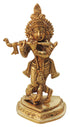 Brass Krishna Ji God Idol Statue 0.7kg