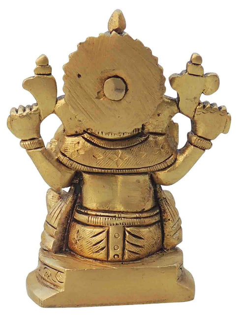 Brass Ganesh Ji God Idol Statue 0.64kg