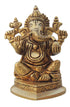 Brass Ganesh Ji God Idol Statue 0.64kg