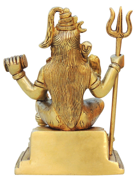 Brass Shiv Ji God Idol Statue 1.46kg